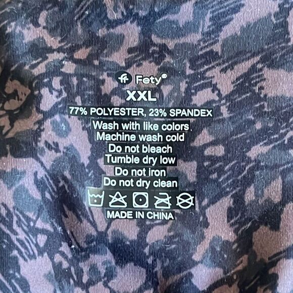 Fety Brown Black Printed Joggers Size XXL - Picture 5 of 5